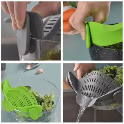 Kitchen Silicone Pot Strainer