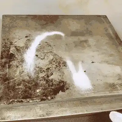 Stain removal demonstration
