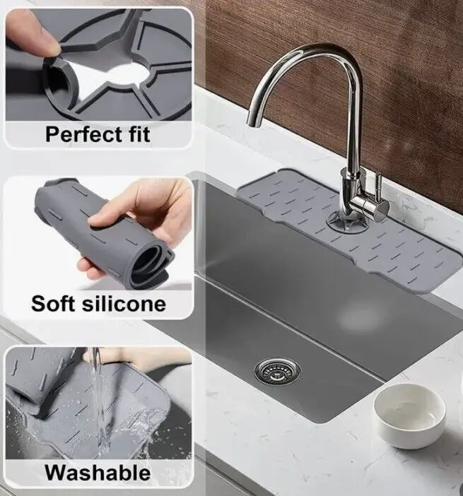 Kitchen faucet mat