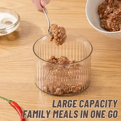 Meatball Press in Use