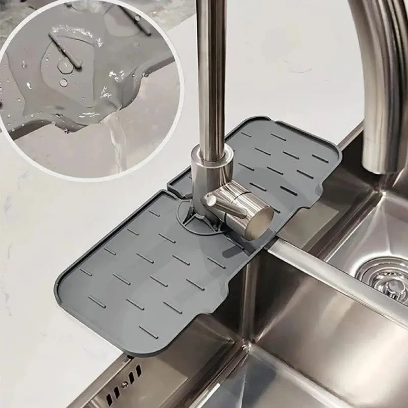 Faucet splash guard