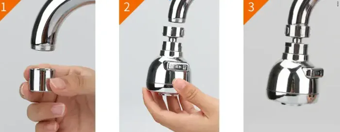 Internal faucet installation steps